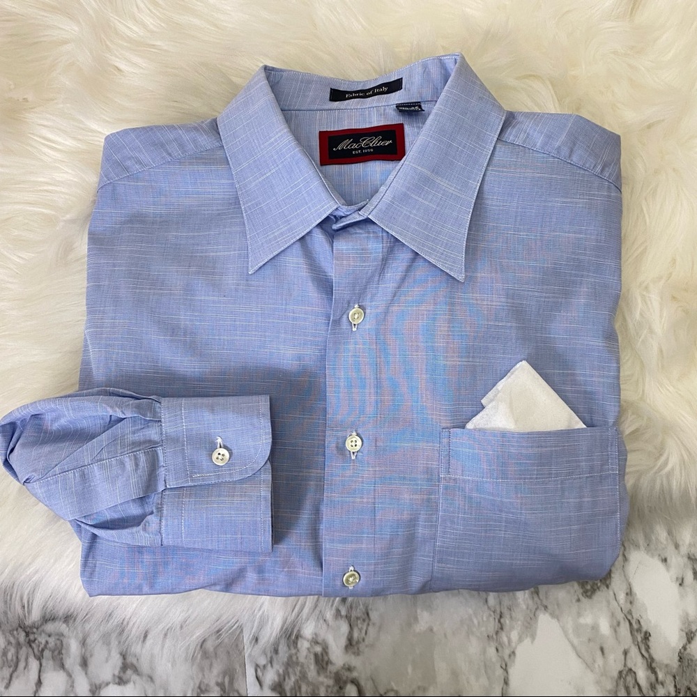 MacCLUER | Blue Dress Shirt 16.5